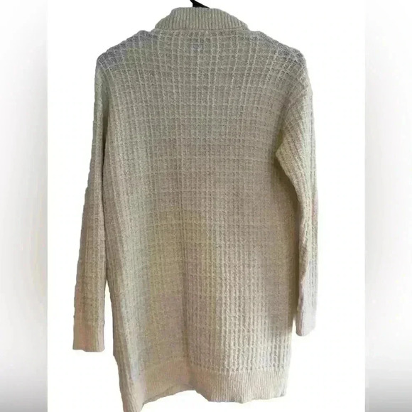 Elie Tahari Cream Pearl Button Long Knit Cardigan Sweater S - Picture 3 of 7